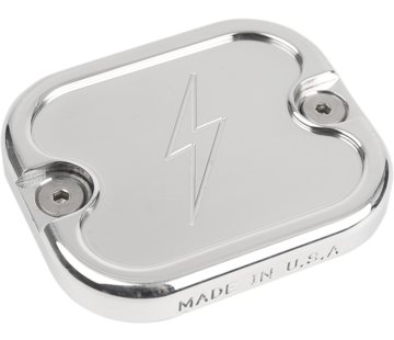 Thrashin supply co. Master Cylinder Cover Fits:> 96-04 Touring, 96-05 Softail, 96-05 Dyna, 96-05 XL Sportster