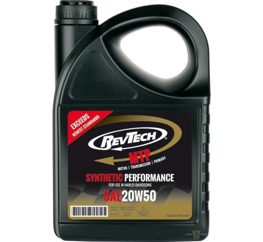 Synthetic Performance MTP Motorcycle Engine Oil SAE 20W50 1 or 4 Liter