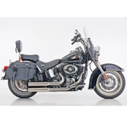 RevTech Double Groove Slip-On Schalldämpfer schwarz oder poliert Passend für: > Softail 07-17 - Copy