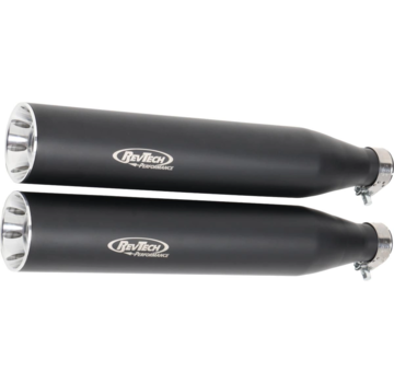 RevTech Performance Slip-On Muffler Black Fits:> 06-16 Dyna