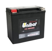 Unibat Batterie AGM à usage intensif CX16B, 435 A, 19,0 Ah Compatible avec :> 79-96 Sportster, 71-84 FX Shovel, 85-94 FX Model, 84-90 Softail