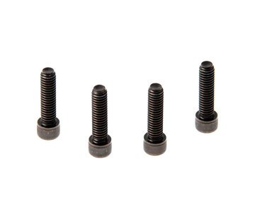 Cult Werk handlebar clamp bolt set. Black  Black zinc plated steel for the true Black-Out look.