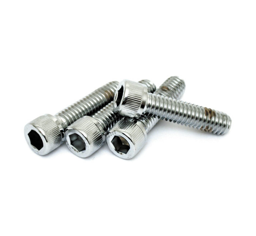 handlebar clamp bolt set. chrome 5/16-18 X 1 1/4"