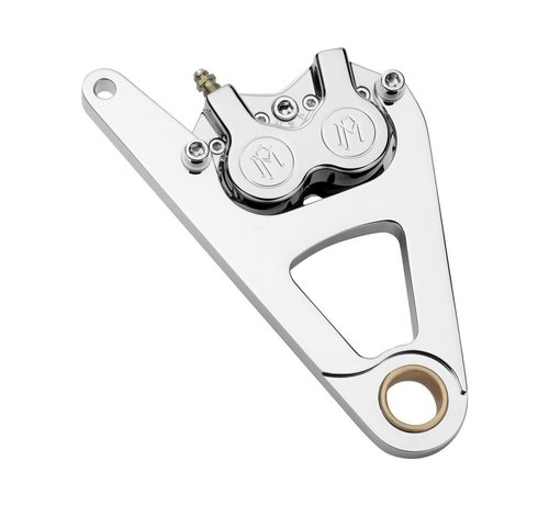 Performance Machine  right front 4-p caliper with bracket  Fits: > 88-99 Softail FXSTS Springer