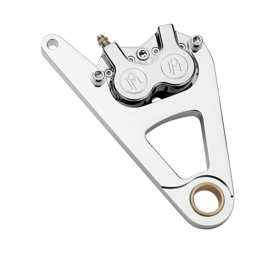 right front 4-p caliper with bracket  Fits: > 88-99 Softail FXSTS Springer