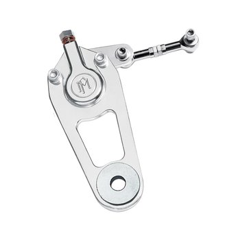 Performance Machine 2-Piston Springer Brake Caliper Polished  with bracket Fits: > 88-99 Softail FXSTS Springer