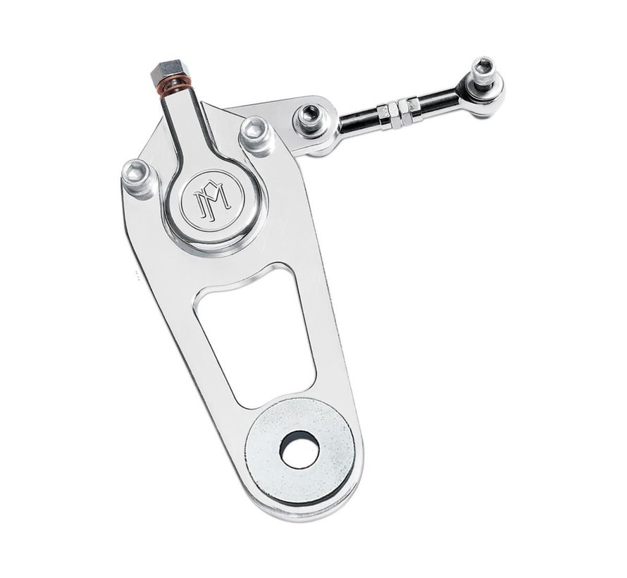 Pinza de freno Springer de 2 pistones pulida con soporte Se adapta a: > 88-99 Softail FXSTS Springer