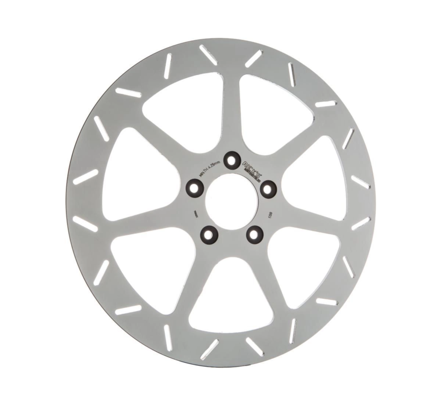 Seven Sins Brake Rotor stainless Steel 11,5" Front Fits:> 00-13 Sportster, 00-05 Dyna, 00-14 Softail, 00-07 Touring