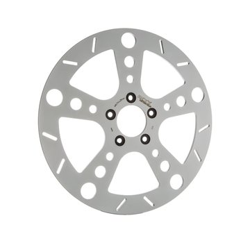 Rick's Rotor de frein Rodder en acier inoxydable poli 13" avant Compatible avec : > 00-20 Sportster, 00-17 Dyna, 00-21 Softail, 00-21 Touring, 09-21 Trike