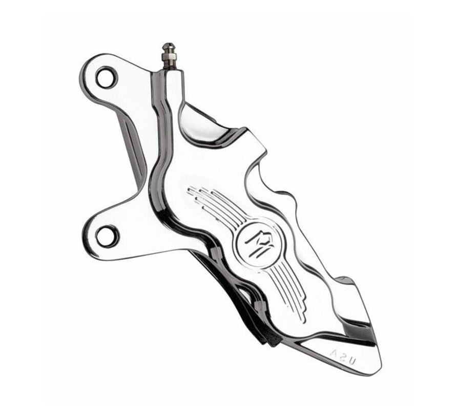 caliper for 13 inch rotor  Fits: > 00-14 Softail; 00-17 Dyna; 00-07 Touring; 00-13 XL; 02-05 V-Rod