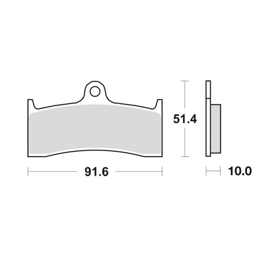 brake pads street excel sintered Fits: > For PM 112X6B and 112X6QC calipers