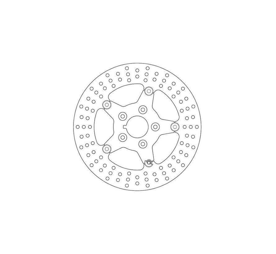 Bremsscheibe 5-Loch Edelstahl 11,5 Zoll Passend für: > 84-99 HD-Modell