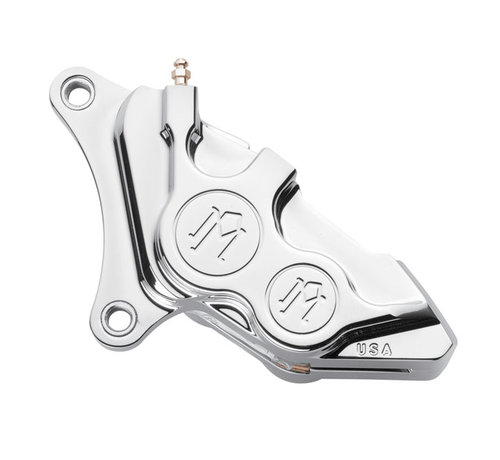 Performance Machine 4-piston caliper for 11.5  inch rotor  Fits: > 84-99 Bigtwin., XL Sportster