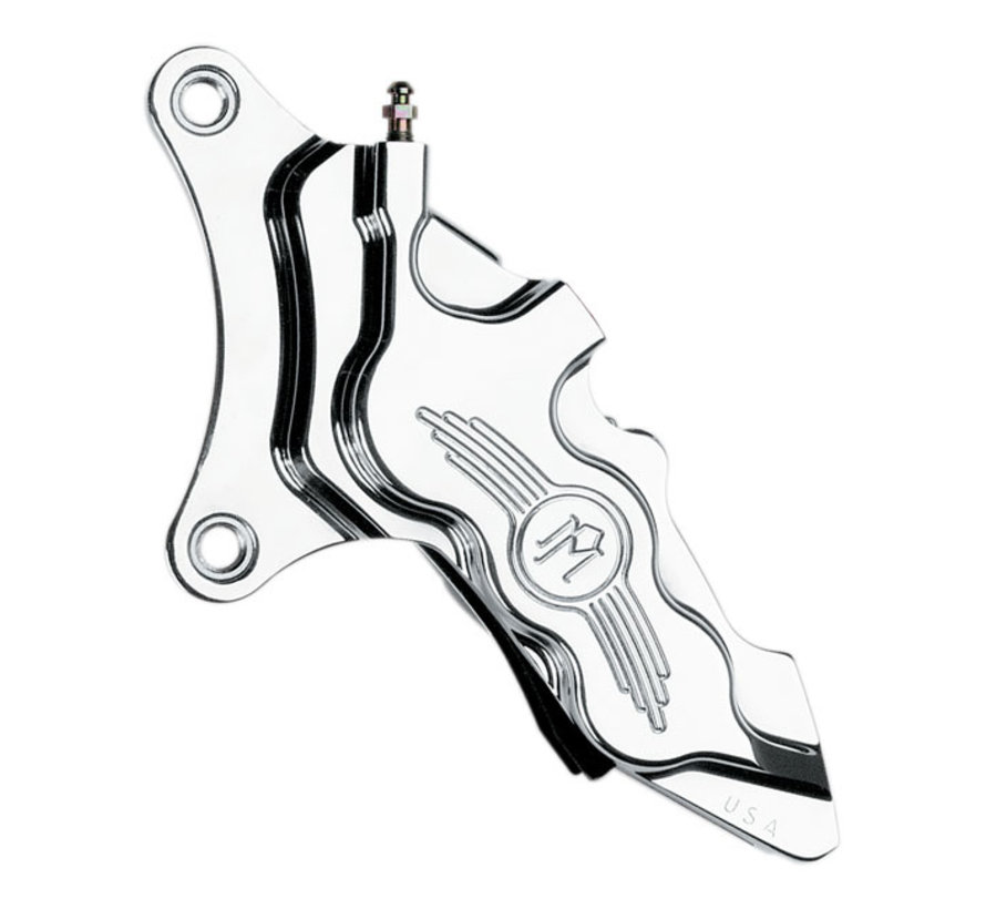 6-piston caliper for 11.5 inch rotor  Fits: > 00-14 Softail ; 00-17 Dyna; 00-07 Touring; 00-13 XL; 02-05 V-Rod