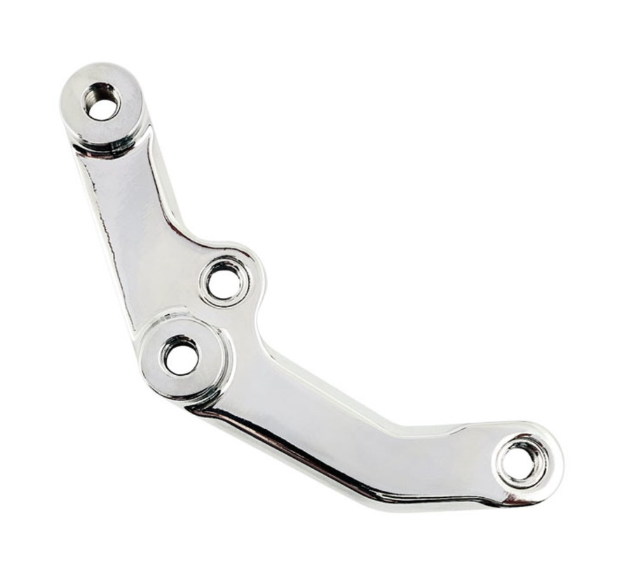 caliper bracket, 11.5" front  Fits: > 00-14 Softail; 00-17 Dyna; 00-07 Touring; 00-13 XL; 02-05 V-Rod