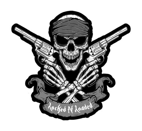 Lethal Threat  biker patch -  Locked 'n loaded patch