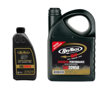 RevTech Synthetic Performance MTP Motorcycle Engine Oil SAE 20W50 1 or 4 Liter