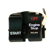 TC-Choppers Interrupteurs Run/Off/Start noirs ou chromés Compatible avec : > 82-95 HD