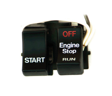 TC-Choppers Interrupteurs Run/Off/Start noirs ou chromés Compatible avec : > 82-95 HD