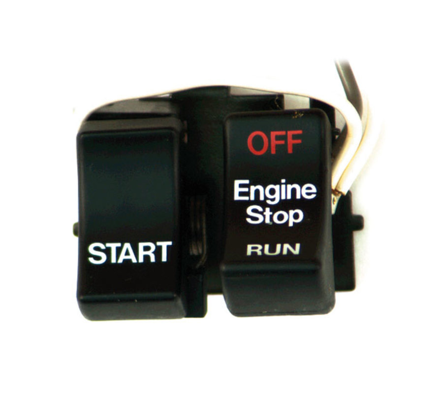Run/Off/Start switches  black or chrome Fits: > 82-95 H-D