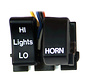 Interruptores Hi/Low/Horn negros o cromados Compatible con: > 82-95 HD