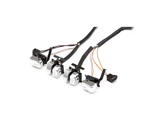 TC-Choppers Kit de cables e interruptores para manillar Compatible con: > 96-99 BT, TC, XL