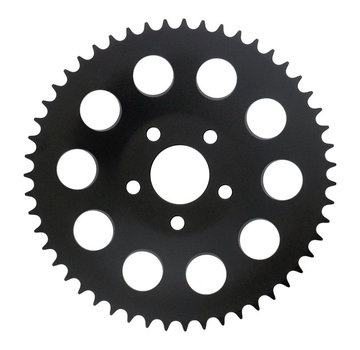 TC-Choppers Sprocket chain rear drive 12mm off-set  47 Tooth, Black Chrome or Zinc