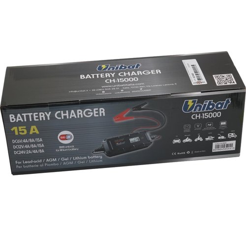 Unibat Cargador de batería CH-15000 15A