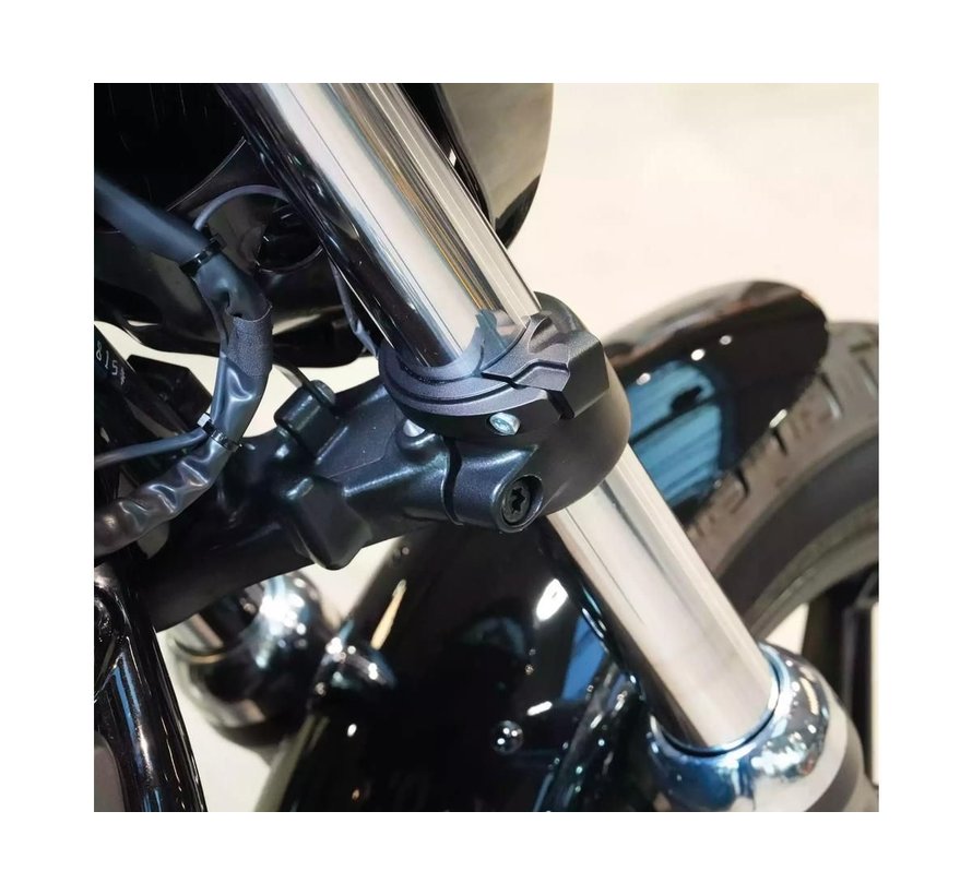 QuickStripe Turn Signal Set 41mm Black Powder Coated Tinted black