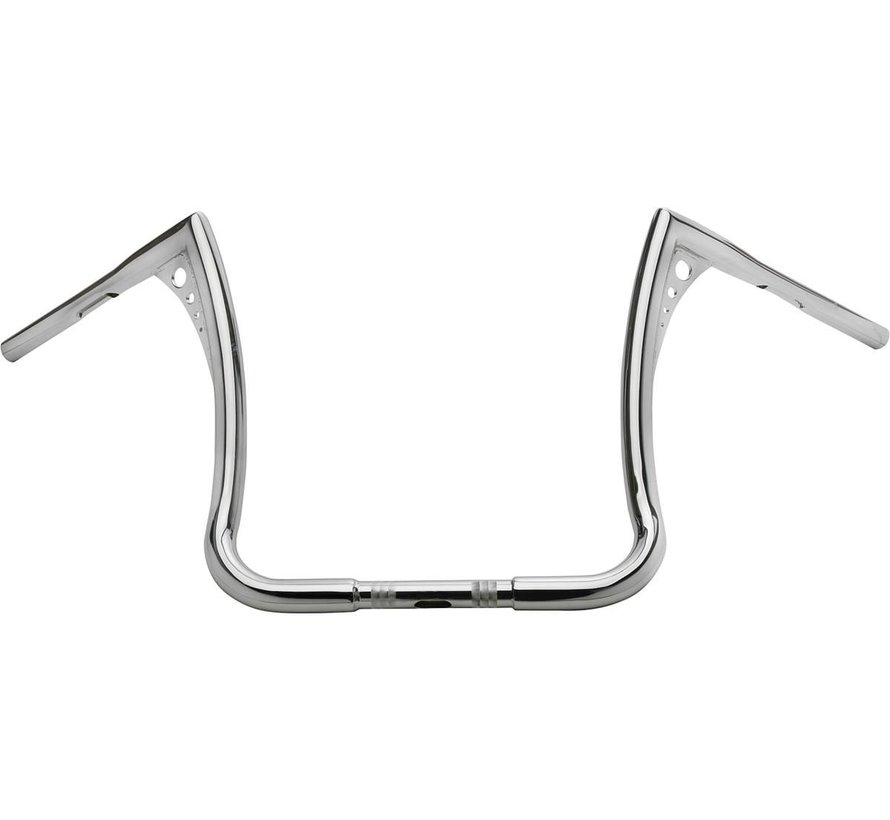 ‘Bonanza’ Handlebars  black ‘Bonanza’ Handlebars 15 inch   black or chrome  Fits:> 84-13 FLH/T  Fits:> 84-13 FLH/T