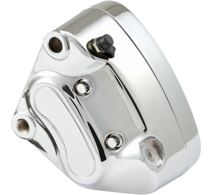 Chrome brake calipers front Fits:> 00-07 Softail, Dyna, Touring and 00-03 XL Sportster