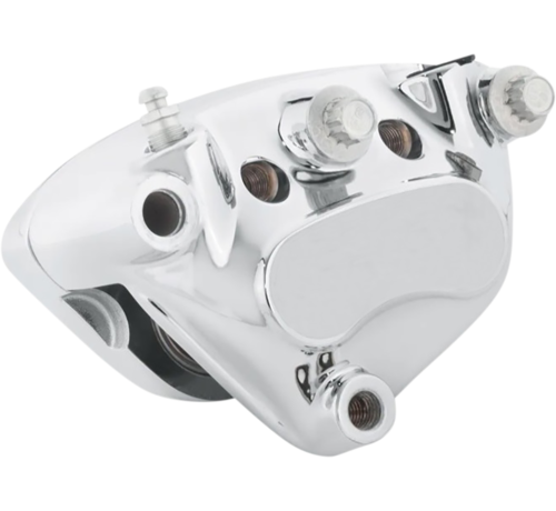 TC-Choppers Front chrome brake calipers front Fits:>00-07 FLT, Dyna, Softail, 00-03 XL, 04-06 Vrod