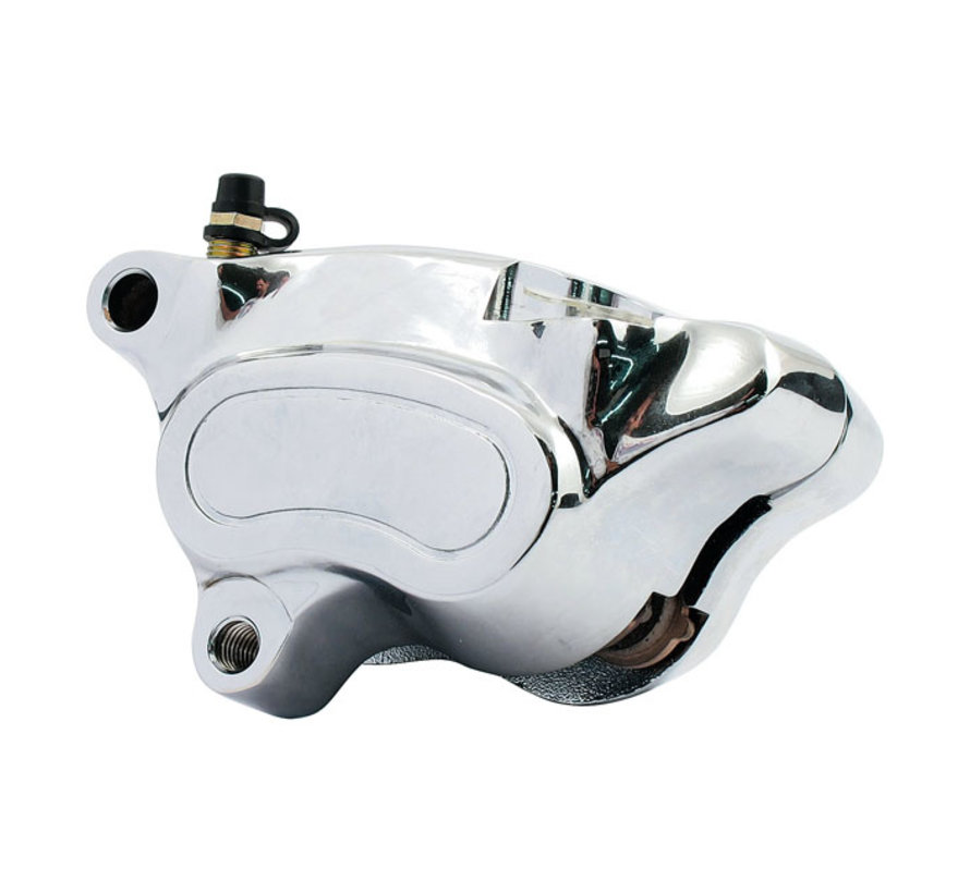 Chrome brake calipers front Fits: > 08-14 Softail, Dyna