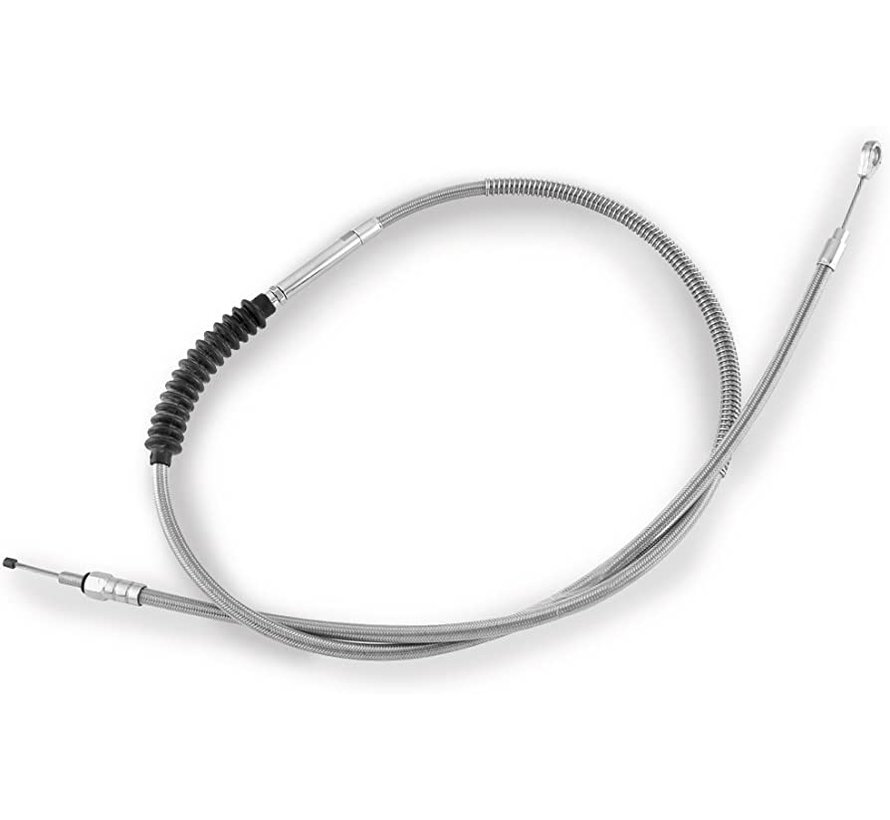 clutch cable - Braided Clear Coated Fits:> 86-up XL Sportster