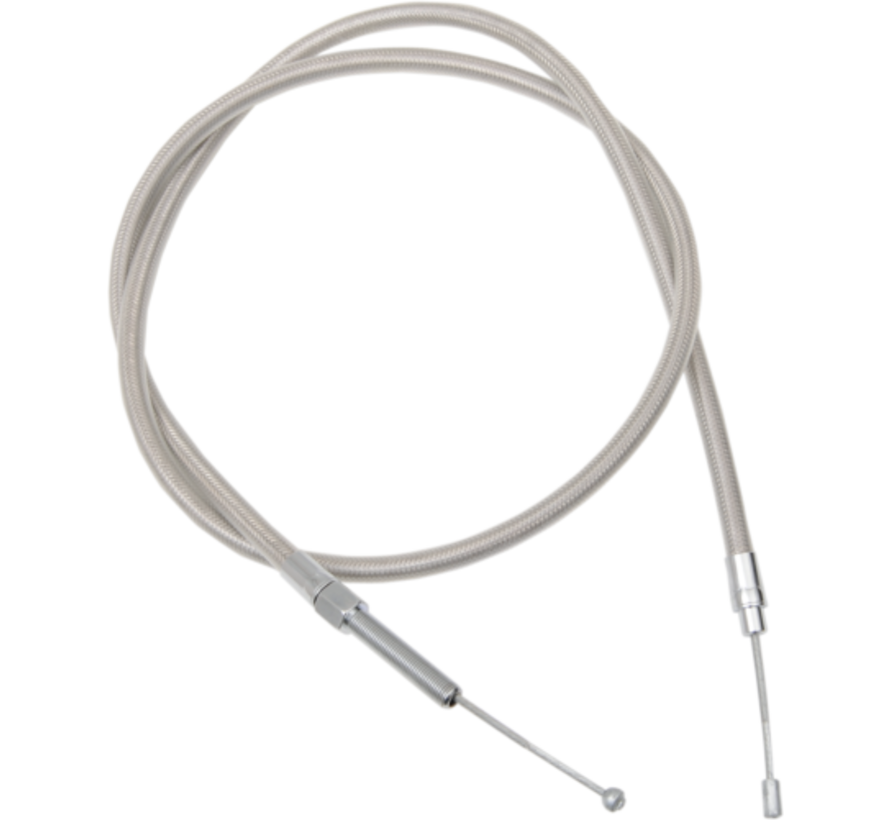 clutch cable  braided Clear Coated Fits:> 68-86 FX/FL; 84-86 FXST