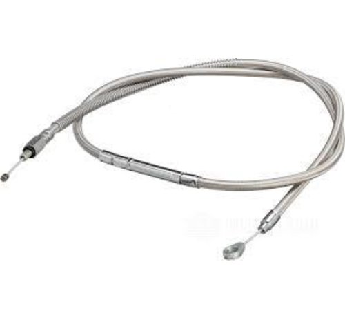 Zodiac clutch cable Braided Clear Coated Fits:> 87-06 Big Twin