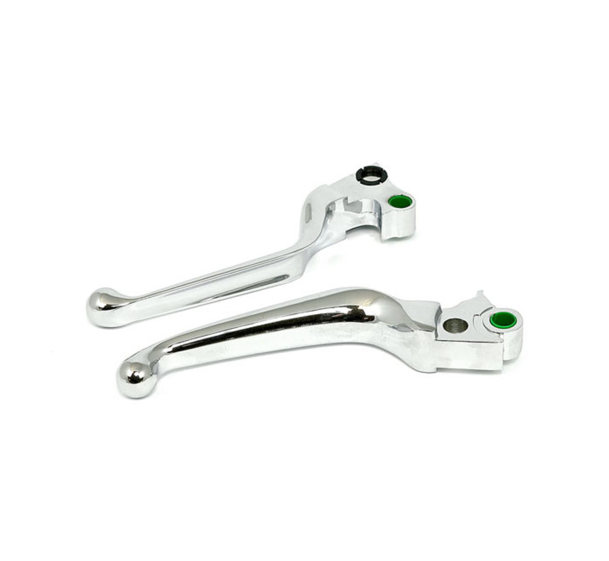 Wide Blade handlebar levers Fits: > 96-17 Dyna; 96-14 Softail; 96-07 Touring; 96-03 XL Sportster