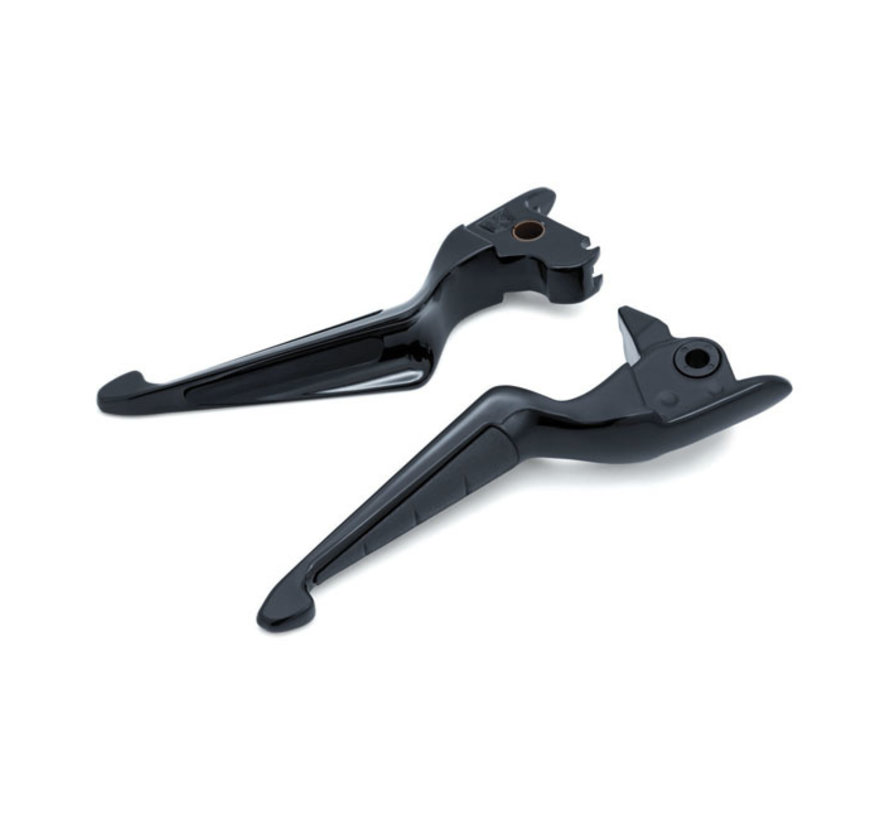 ISO handlebar lever set Fits: > Hydraulic operated clutch - 14-16 Touring (exclude FLHR, FLHRC, Trikes)