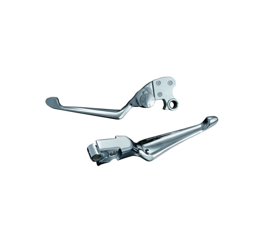 adjustable clutch lever and non-adjustable brake lever 96-17 Bigtwins and Sportster