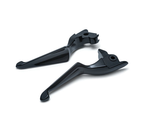 Kuryakyn Boss Blades handlebar levers Fits: > Hydraulic operated clutch - 14-16 Touring (exclude FLHR, FLHRC, Trikes)