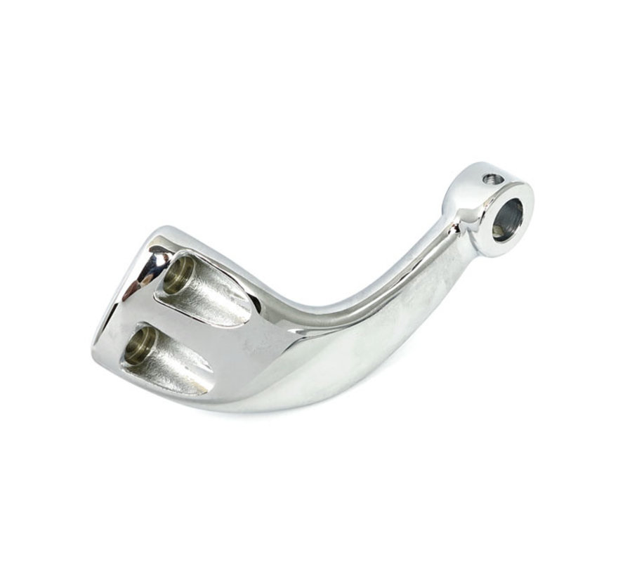 Sportster mid control rider footpeg support Chrome Fits: > 04-21 XL with mid controls