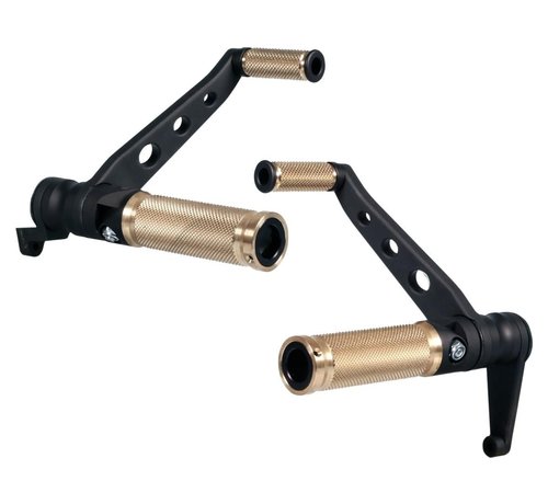 Thunderbike Base Brass Black Forward Control Kit Fits:>  04-13 Sportster