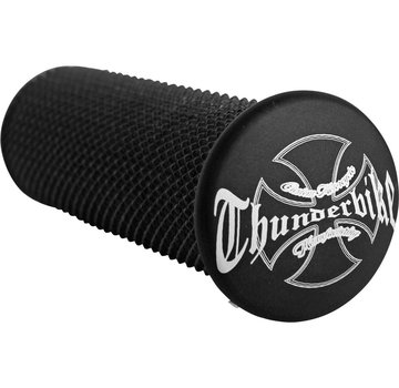 Thunderbike Logo Toppers for grip or footpegs Fits:> 1"
