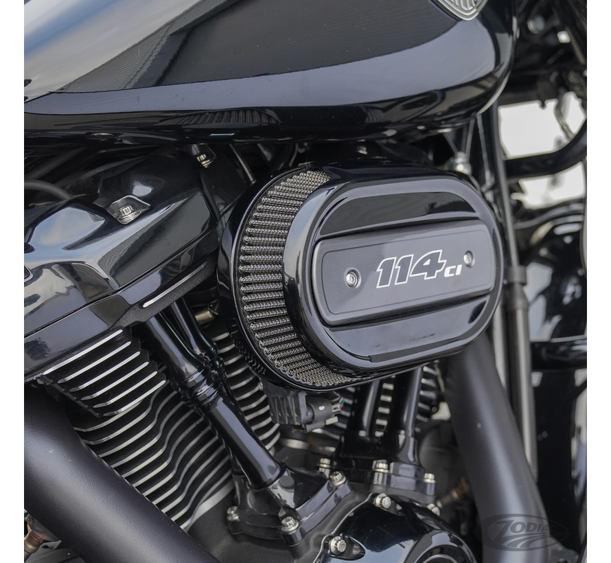 Big Sucker air filter element upgrade M8 factory oval Fits:>  Screamin' Eagle "Ventilator" equipped 2017-up Touring, Trike and 2018-up Softail