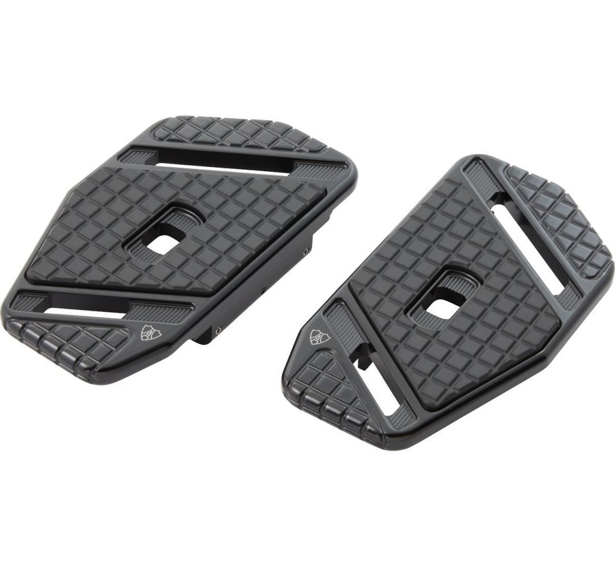 Planches passager Speedliner compatibles avec : > 86-22 Touring/Softail et 09-22 Trike