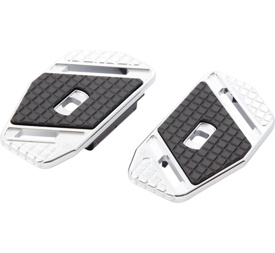 Planches passager Speedliner compatibles avec : > 86-22 Touring/Softail et 09-22 Trike