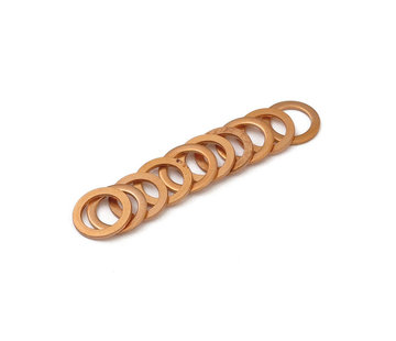 Goodridge brake line washers, 3/8" (10mm). Copper