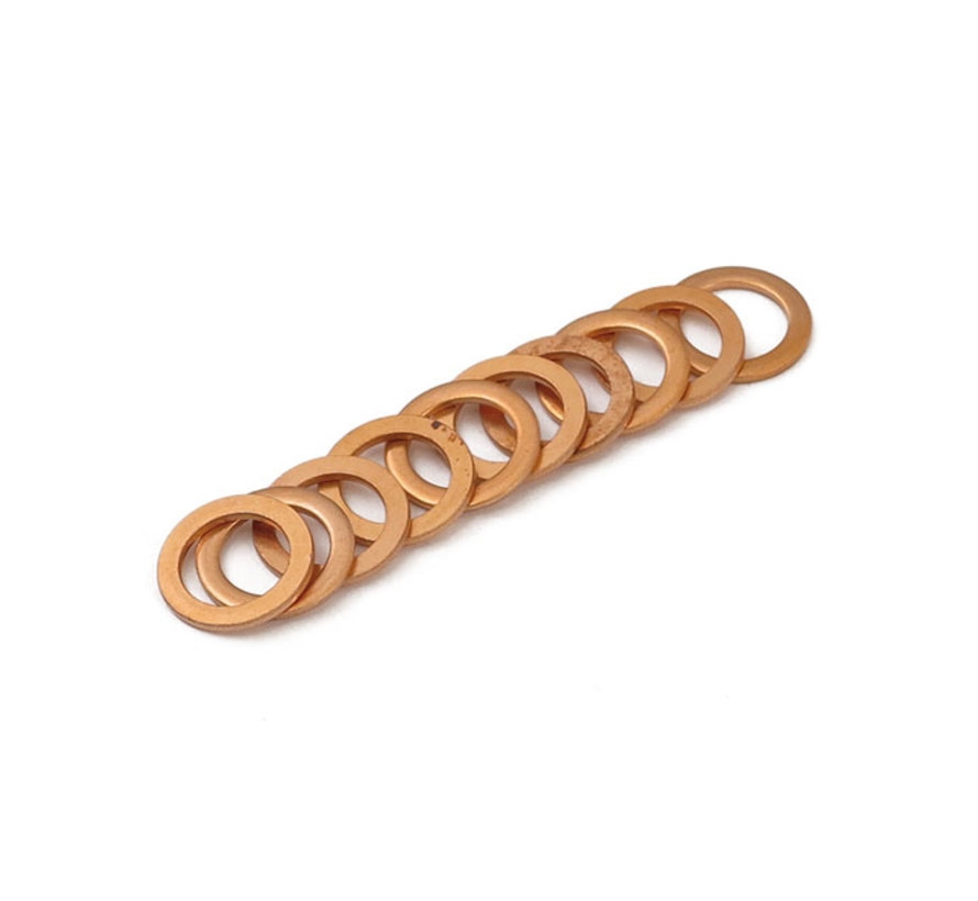 brake line washers, 3/8" (10mm). Copper