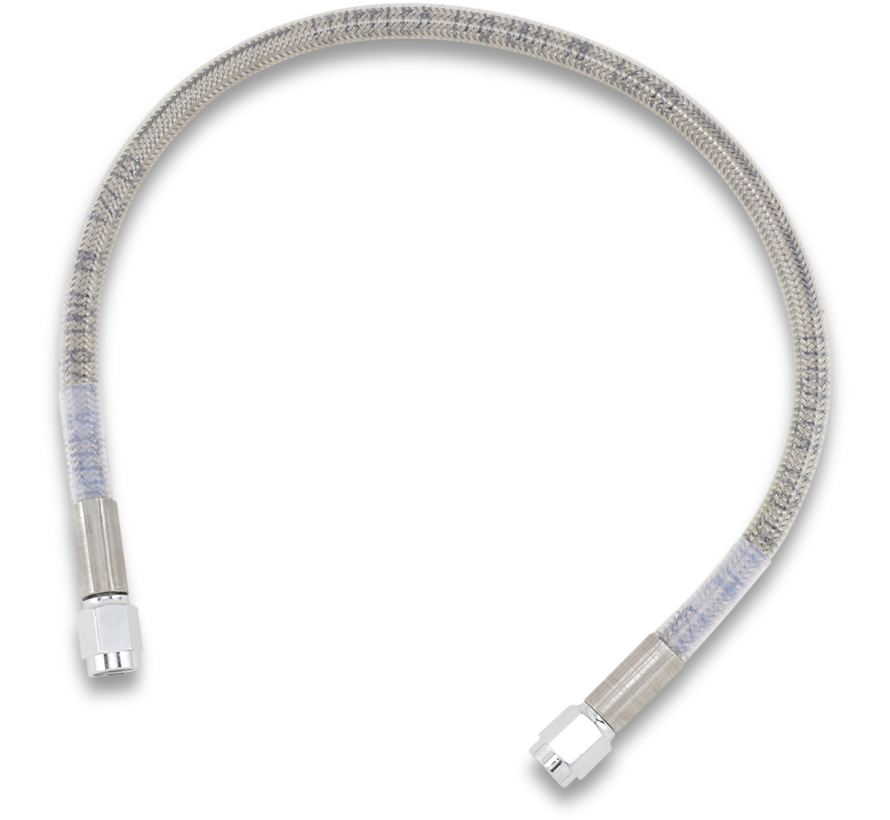 Brake Line   Silver, Clear-Coated  various lengths 9 - 20 inch with AN-3 ends