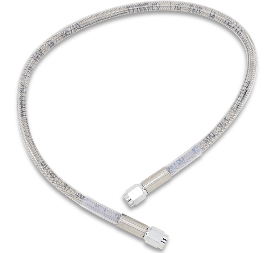 Brake Line   Silver, Clear-Coated  various lengths 9 - 20 inch with AN-3 ends